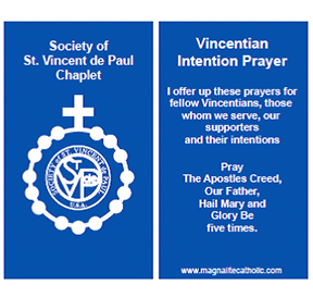 Chaplet Prayer Card Options