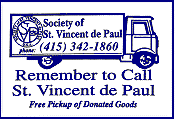 St Vincent de Paul fridge magnets