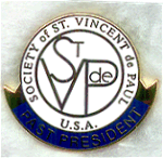 SVdP Past president pin