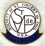 SVdP President's pin