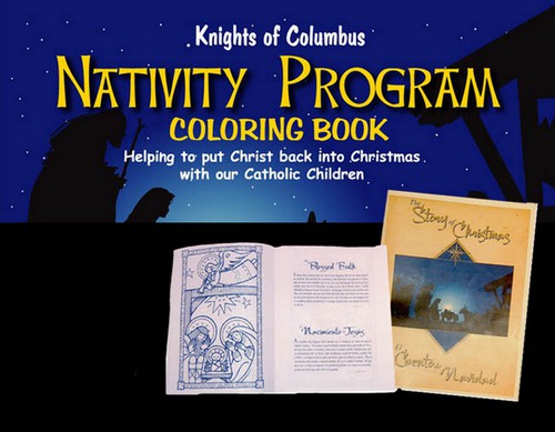 Navitity coloring book - Knights of Columbus